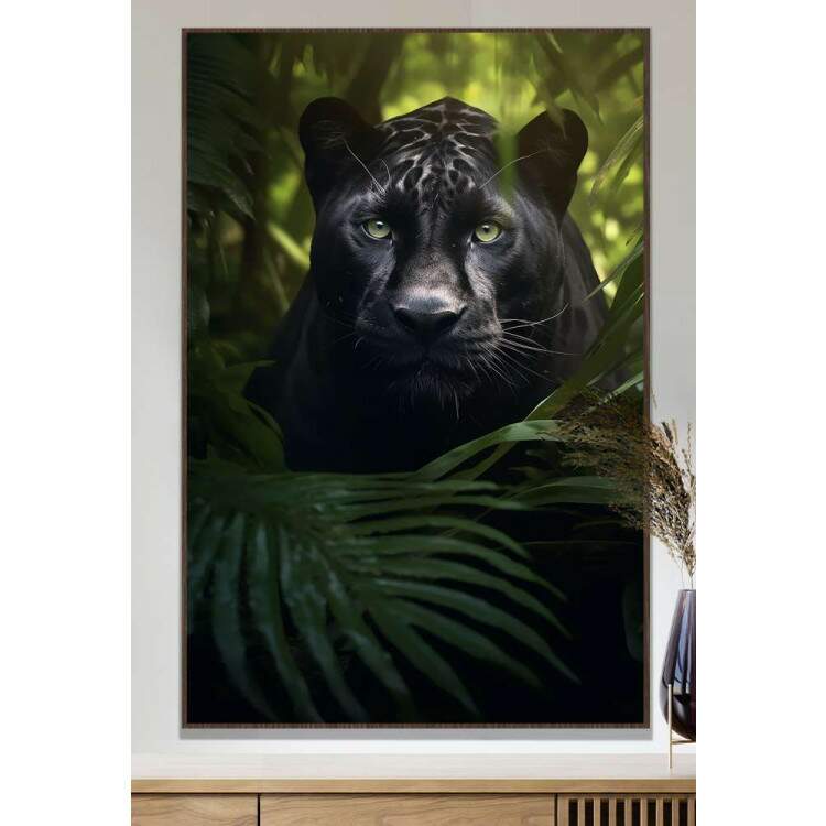 Quadro Decorativo Pantera na Selva