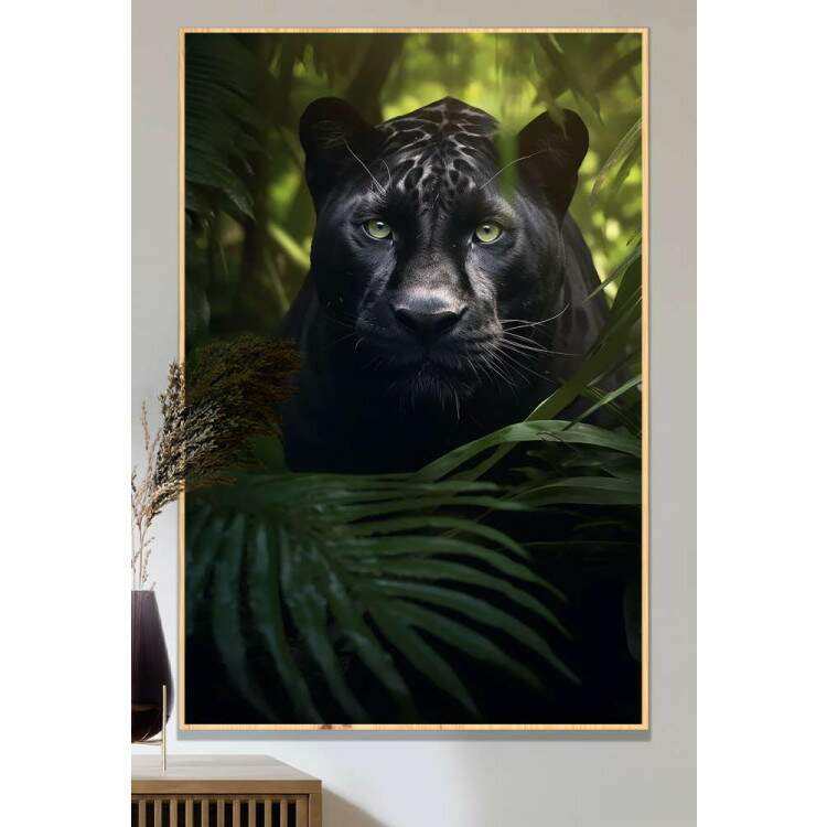 Quadro Decorativo Pantera na Selva