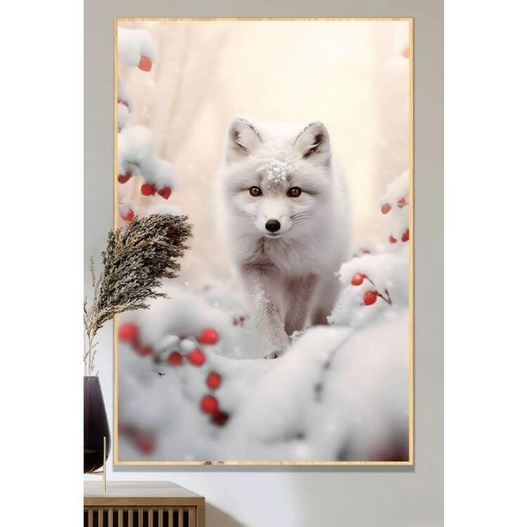 Quadro Decorativo Pintura Raposa rtica