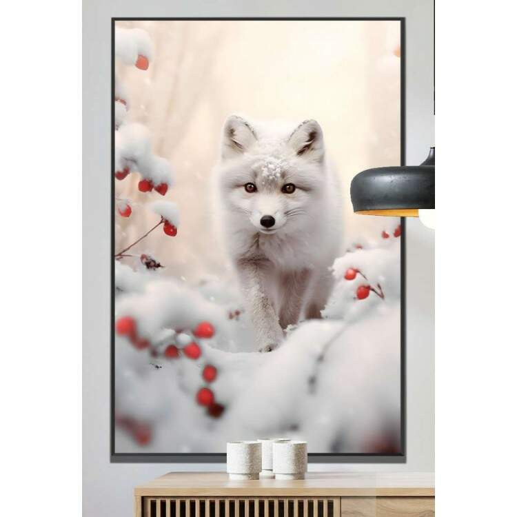 Quadro Decorativo Pintura Raposa rtica