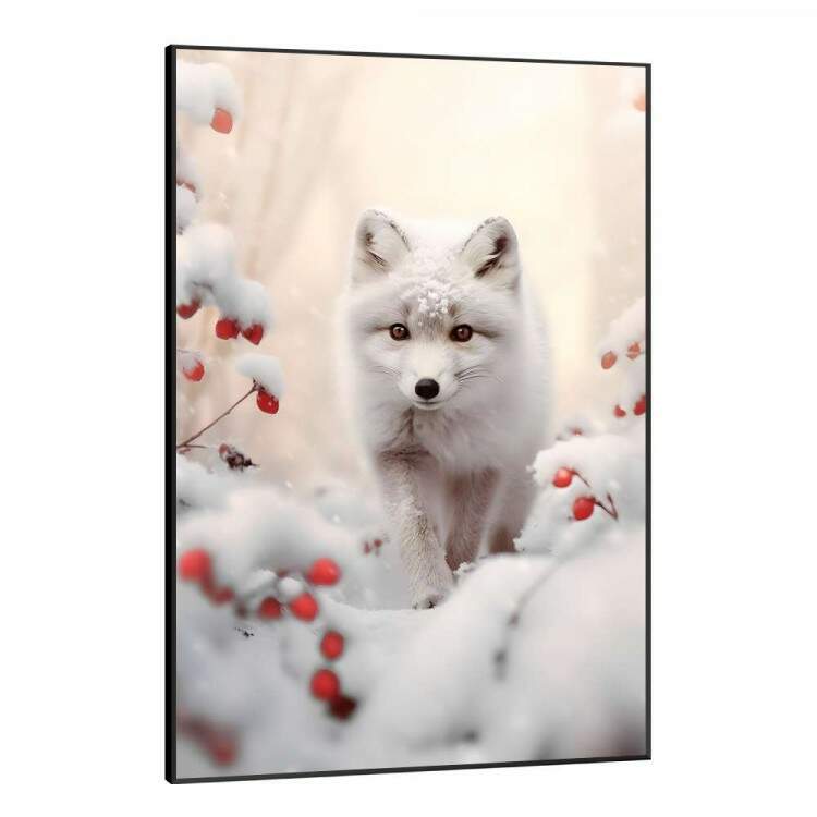 Quadro Decorativo Pintura Raposa rtica