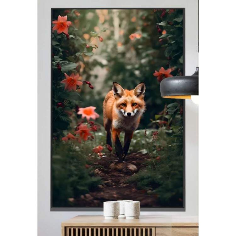 Quadro Decorativo Raposa Vermelha