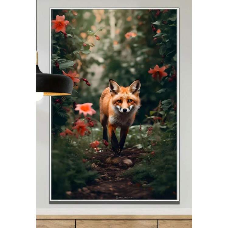Quadro Decorativo Raposa Vermelha