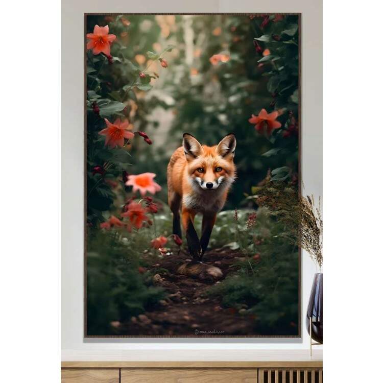 Quadro Decorativo Raposa Vermelha