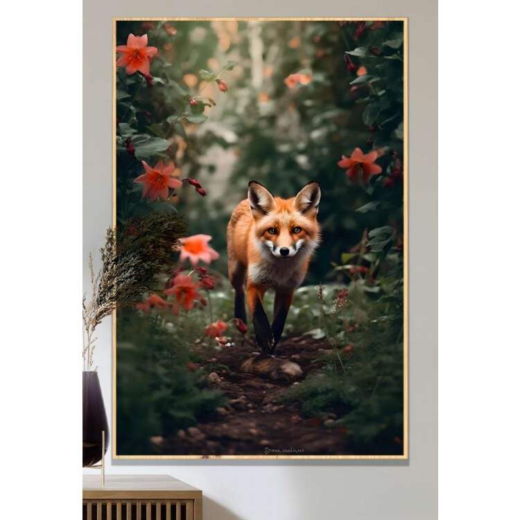 Quadro Decorativo Raposa Vermelha