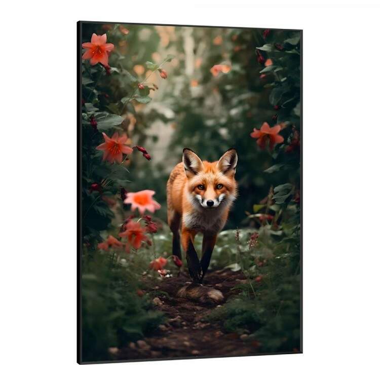 Quadro Decorativo Raposa Vermelha