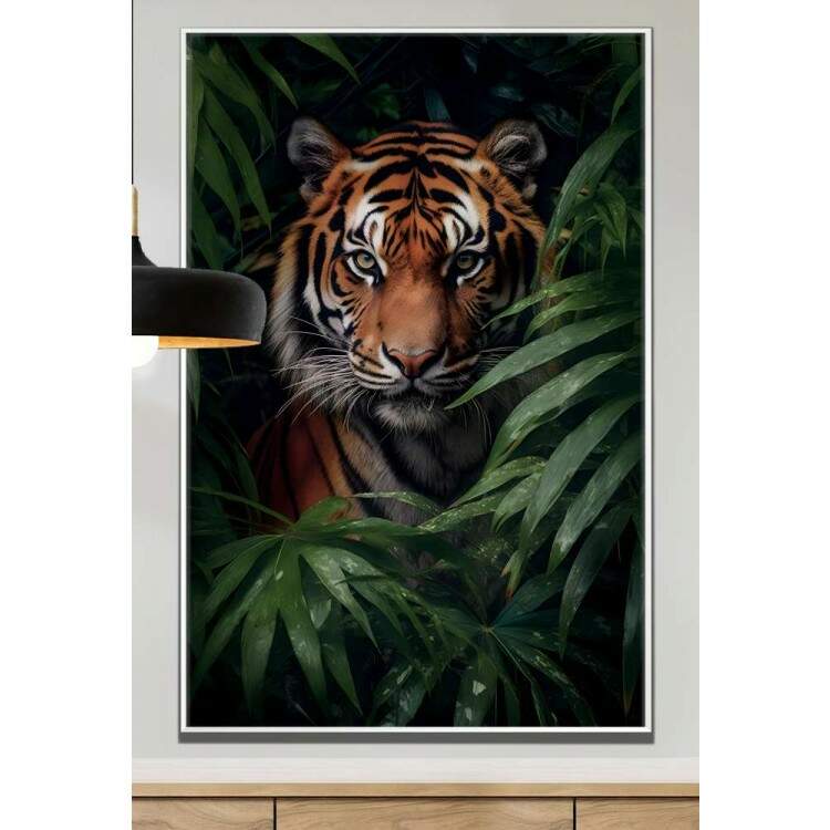 Quadro Decorativo Tigre na Selva