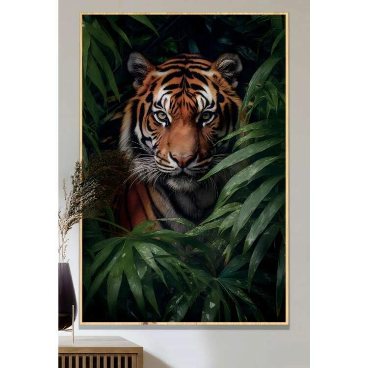 Quadro Decorativo Tigre na Selva