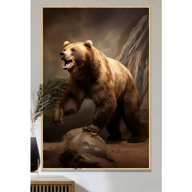 Quadro Decorativo Urso Pardo