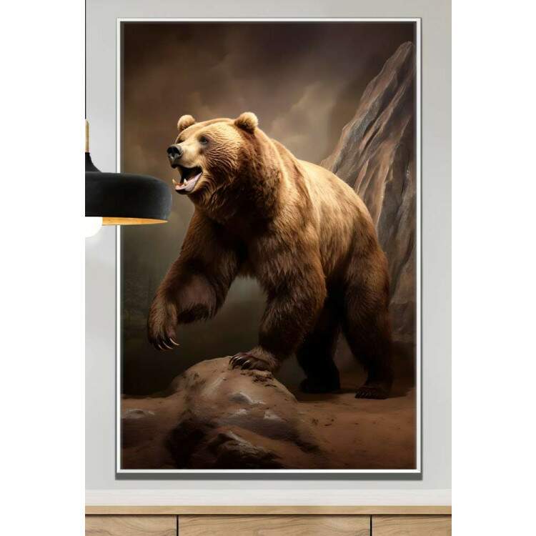 Quadro Decorativo Urso Pardo