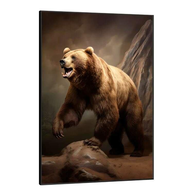 Quadro Decorativo Urso Pardo