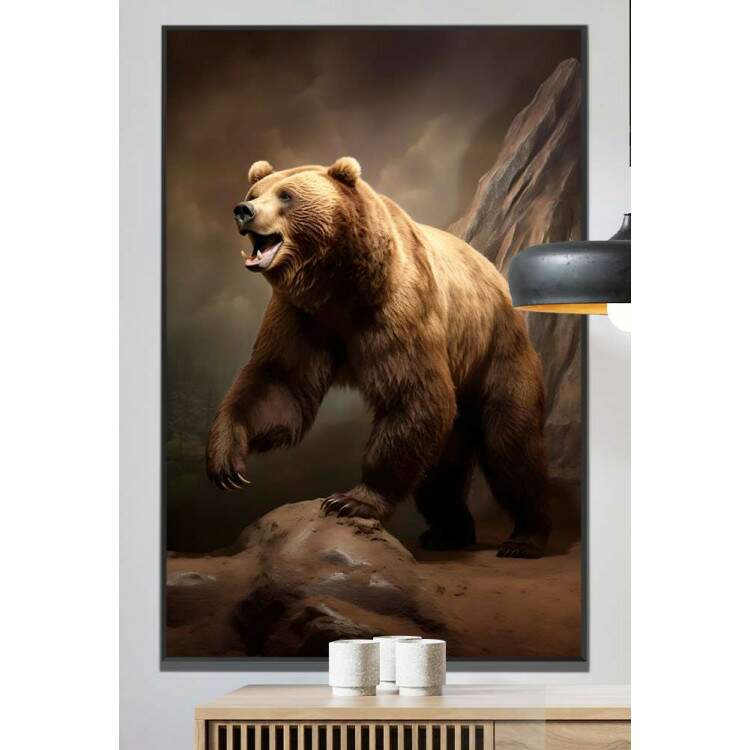 Quadro Decorativo Urso Pardo