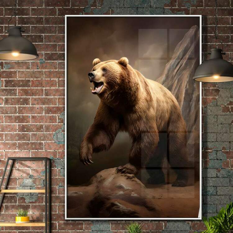 Quadro Decorativo Urso Pardo
