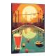 Quadro Decorativo Arte Retr� Drink