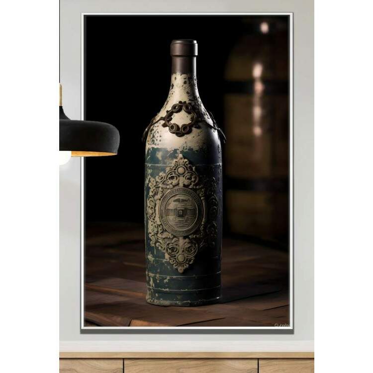 Quadro Decorativo Garrafa Rstica