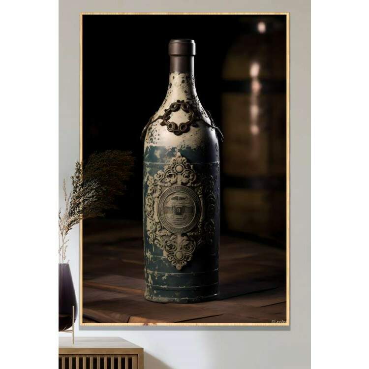 Quadro Decorativo Garrafa Rstica