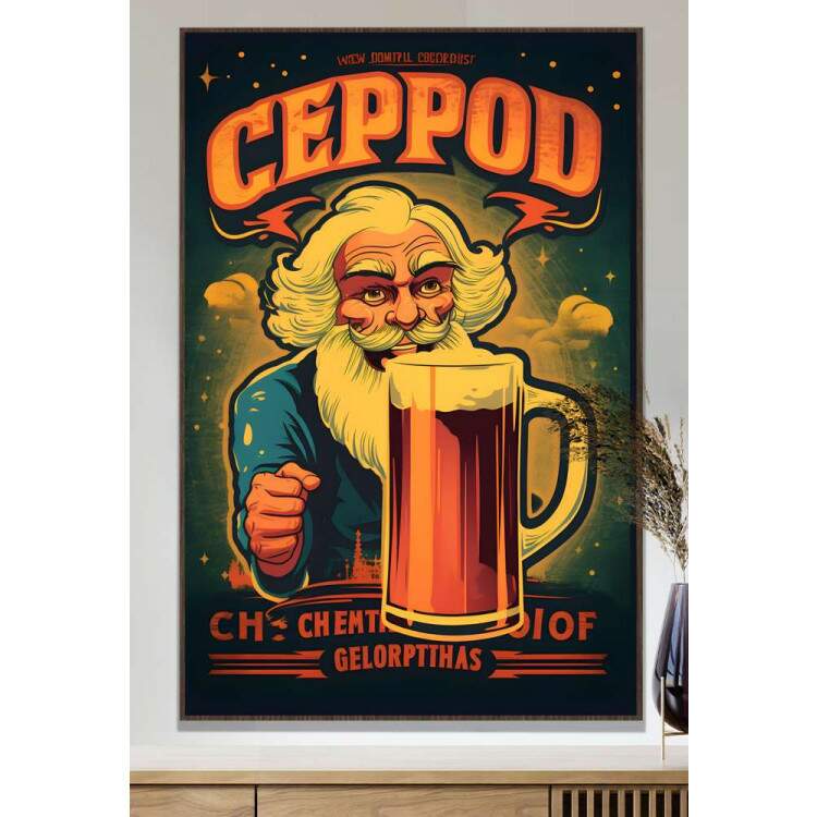 Quadro Decorativo Para Bar Vintage Chopp