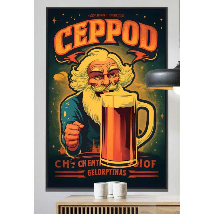 Quadro Decorativo Para Bar Vintage Chopp