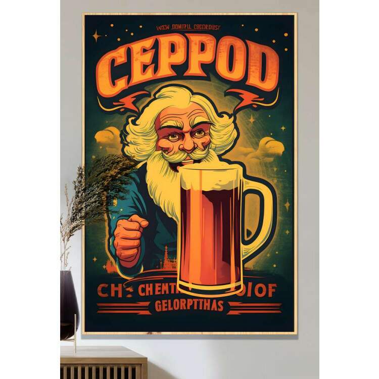 Quadro Decorativo Para Bar Vintage Chopp