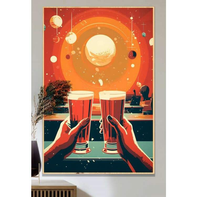 Quadro Decorativo Pop Art Taas Brindando