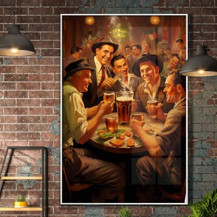 Quadro Decorativo Poster de Cerveja Antigo