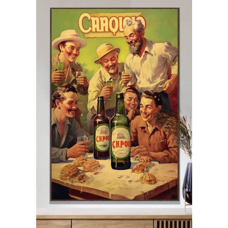 Quadro Decorativo Poster de Cerveja Retr