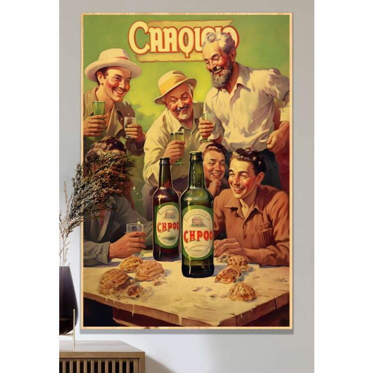 Quadro Decorativo Poster de Cerveja Retr