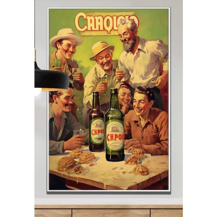 Quadro Decorativo Poster de Cerveja Retr