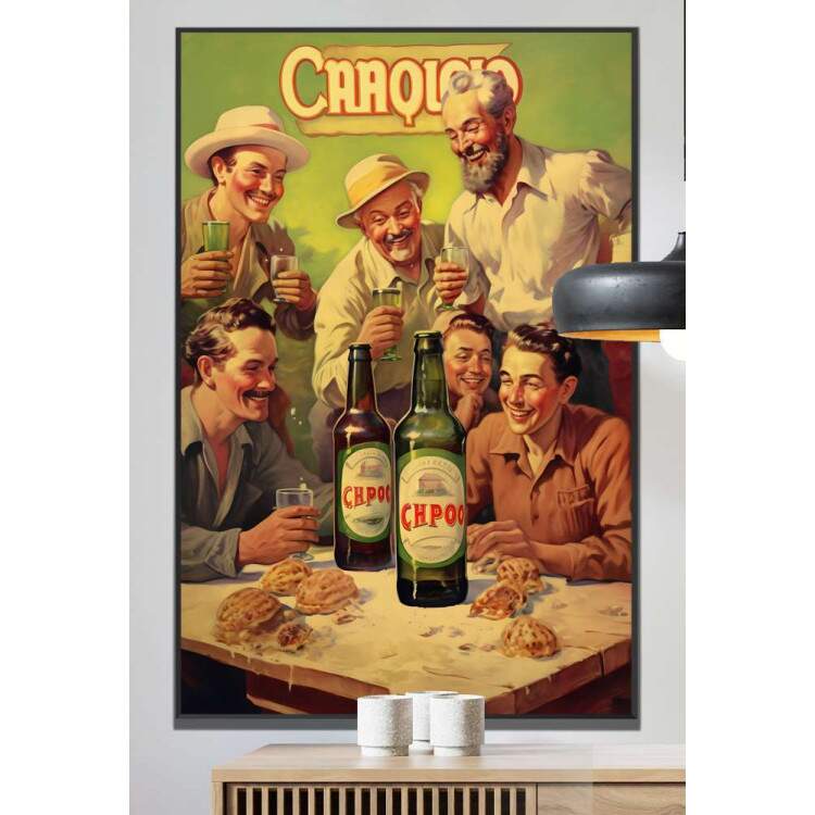 Quadro Decorativo Poster de Cerveja Retr