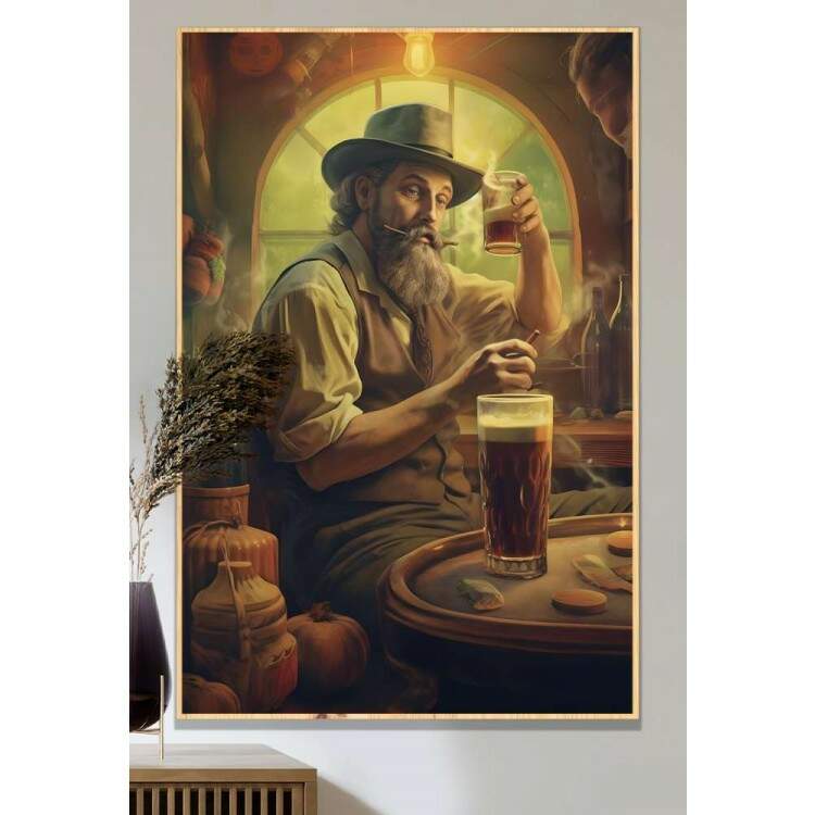 Quadro Decorativo Poster Retr Cerveja