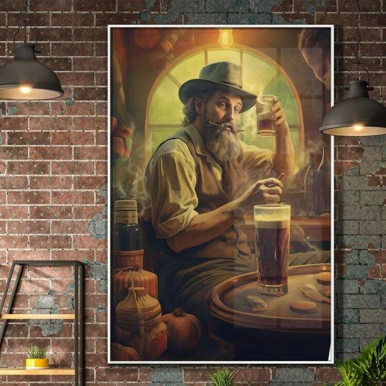 Quadro Decorativo Poster Retr Cerveja
