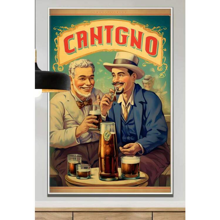 Quadro Decorativo Retr Poster Cerveja