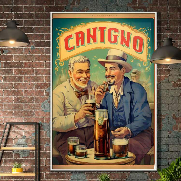 Quadro Decorativo Retr Poster Cerveja