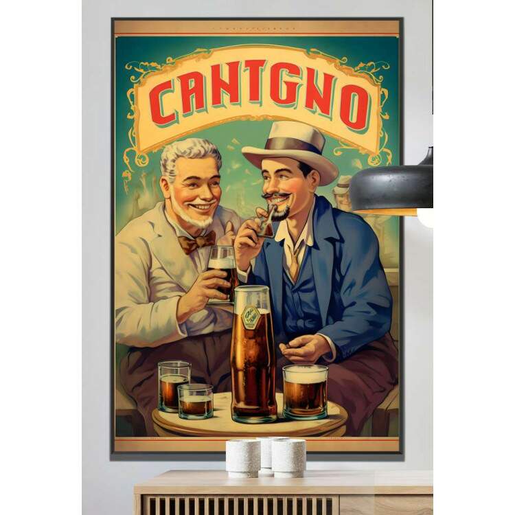 Quadro Decorativo Retr Poster Cerveja