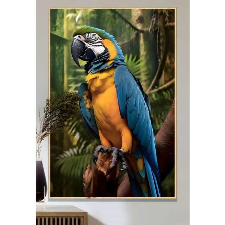 Quadro Decorativo Arara Azul