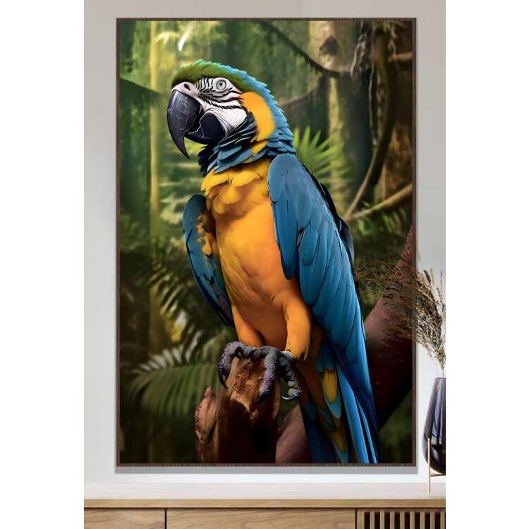 Quadro Decorativo Arara Azul