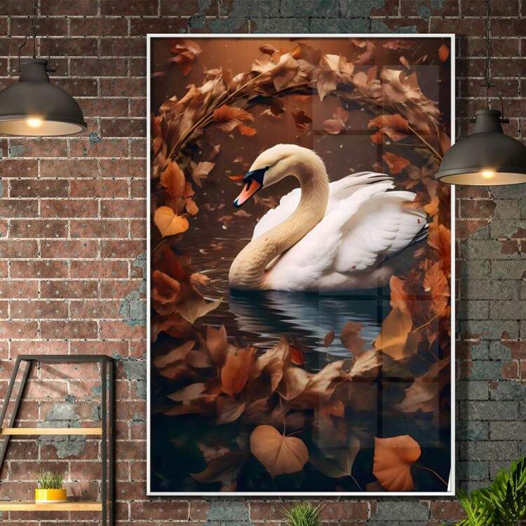 Quadro Decorativo Cisne
