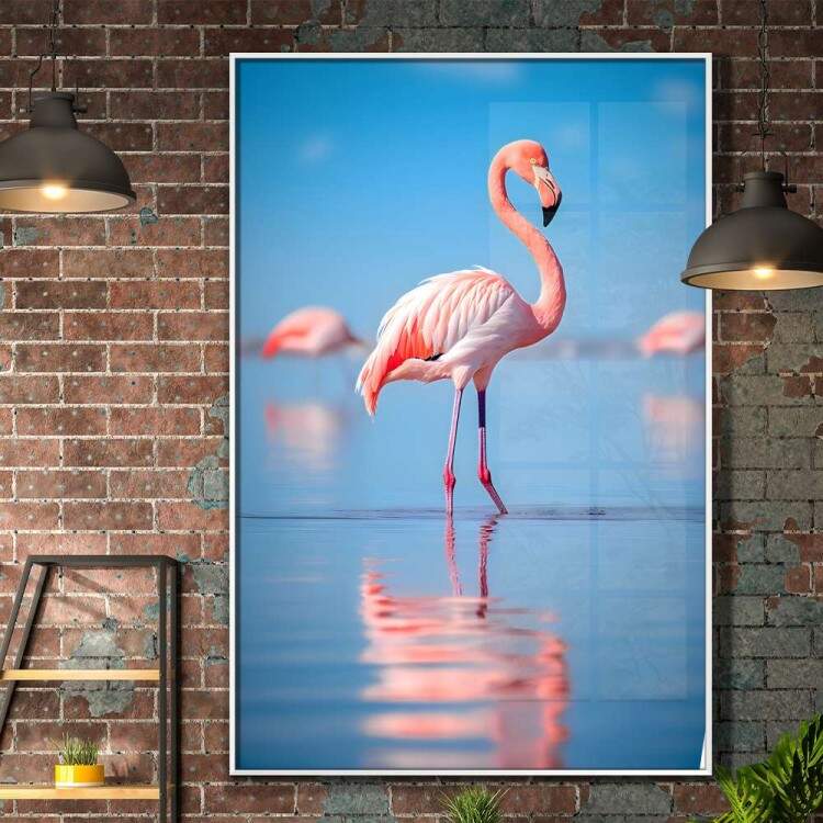 Quadro Decorativo Flamingo