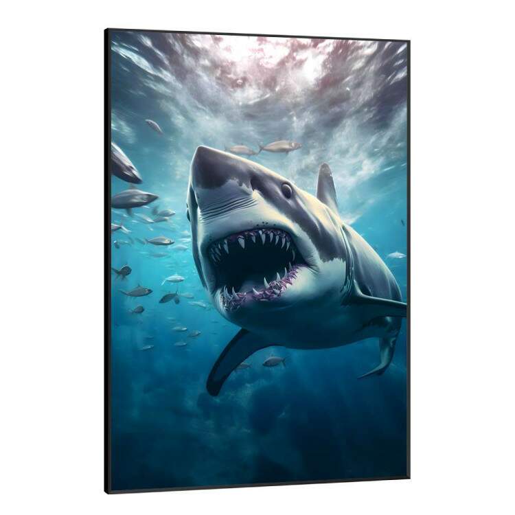 Quadro Decorativo Tubaro e Peixes
