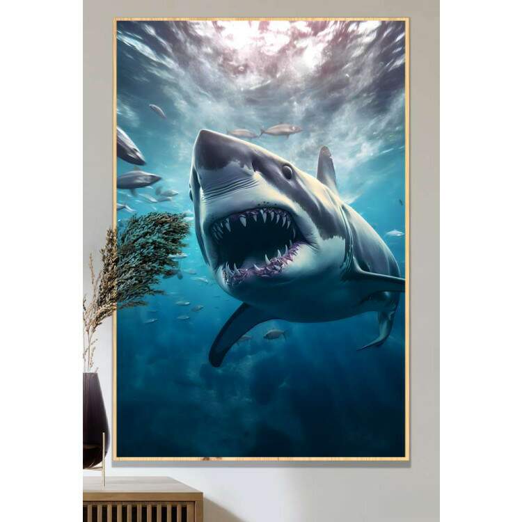 Quadro Decorativo Tubaro e Peixes