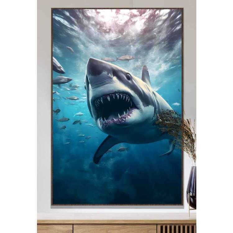 Quadro Decorativo Tubaro e Peixes