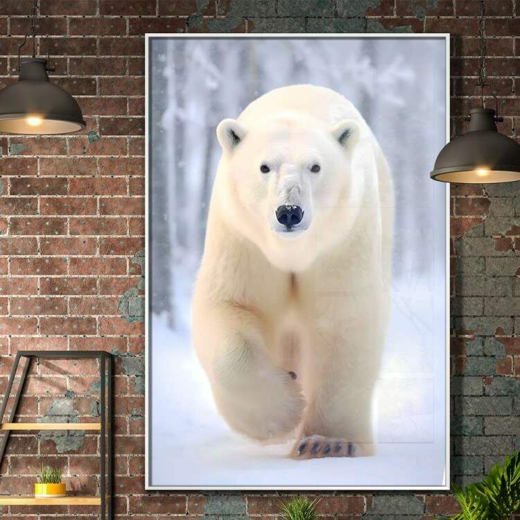 Quadro Decorativo Urso Polar