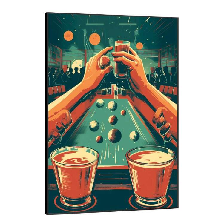 Quadro Decorativo Cerveja e Jogos