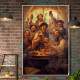 Quadro Decorativo Pessoas Bebendo e Comemorando