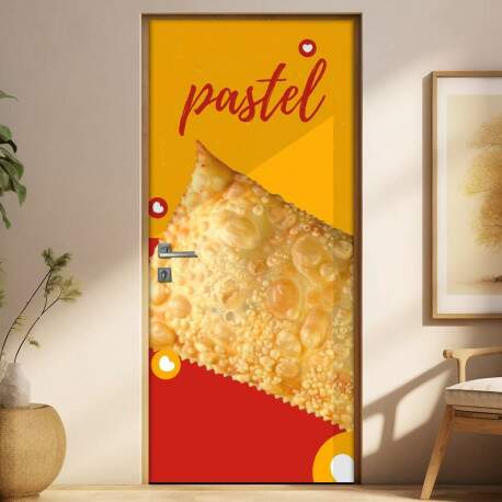 Adesivo de Porta para Pastelaria Pastel