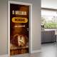 Adesivo de Porta para Pastelaria Melhor Kibe da Cidade