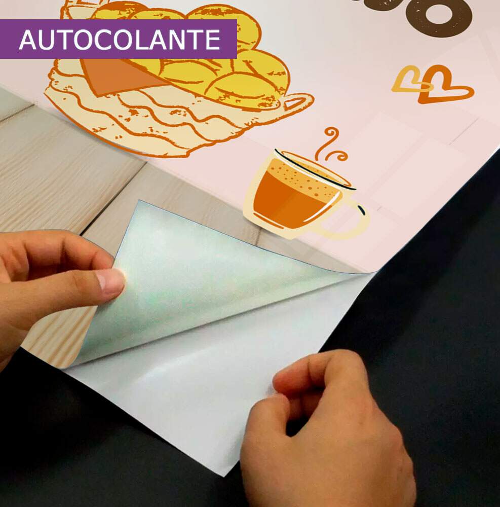 Adesivo de Porta para Padarias o Dia s� Come�a Depois do Caf�