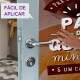 Adesivo de Porta para Padarias P�o de Queijo