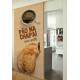 Adesivo de Porta para Padarias P�o na Chapa com Caf�