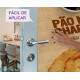 Adesivo de Porta para Padarias P�o na Chapa com Caf�